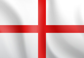National flag of England. Vector