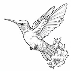 
coloring book for children with birds, coloring with felt-tip pens and pencils on the theme of ornithology.
The development of fine motor skills in children. Generative AI