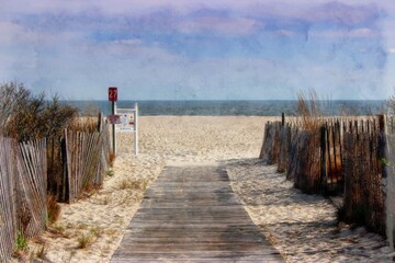The roar of the ocean