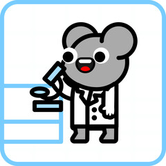 Mouse is doing science 