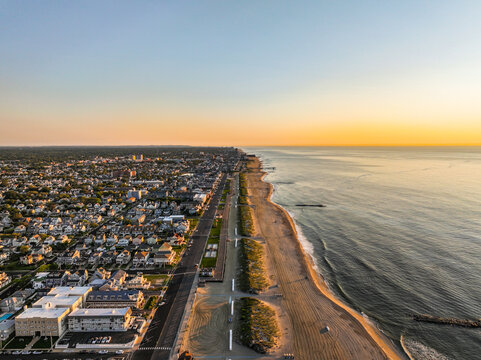 Monmouth County beach from above