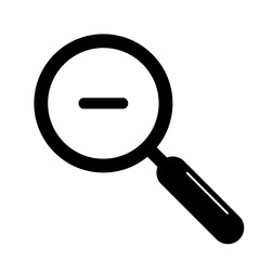 magnifying glass lens loupe icon zoom out
