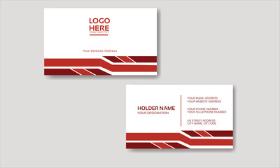 Simple Professional Business card design for personal and company identity.