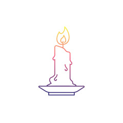 Fototapeta na wymiar Candle Icon