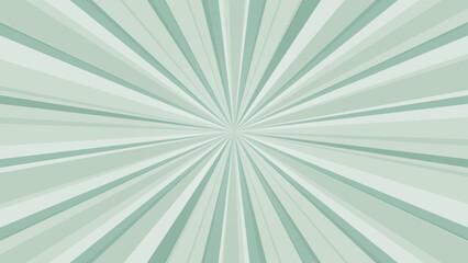 Sun burst background in green colors. Geometric abstract design glow effect. Comic. Simply ray decoration. Circus style. Fantasy Vector illustration