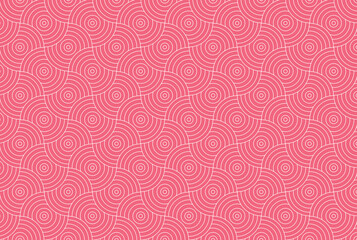 Circle abstract wave background stripe white and pink color and line. Geometric line