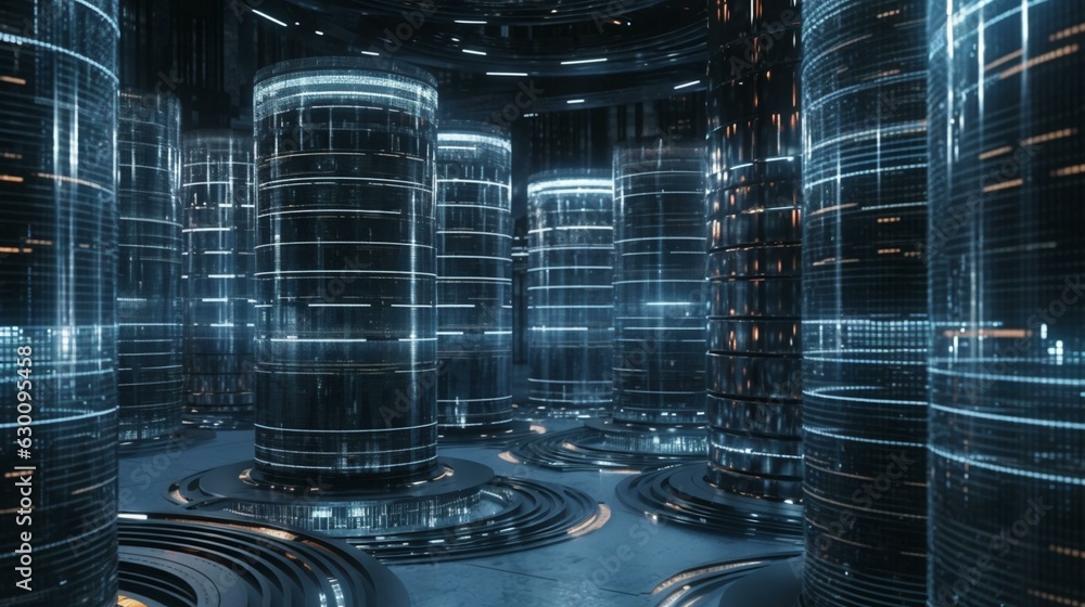 Poster computer futuristic boards with microchips energy chips and transistors on high tech computer abstra