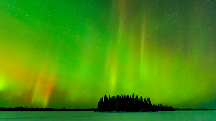 Aurora over Northern Manitoba