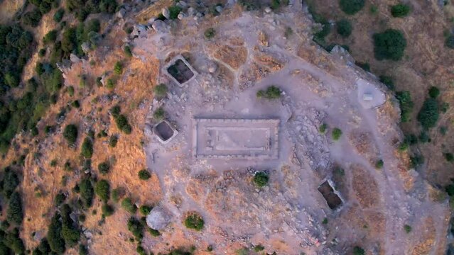 Assos Ancient City Drone shooting, Assos Behramkale, Canakkale Turkey