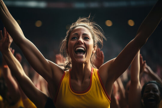 woman track and field athlete wins generative ai