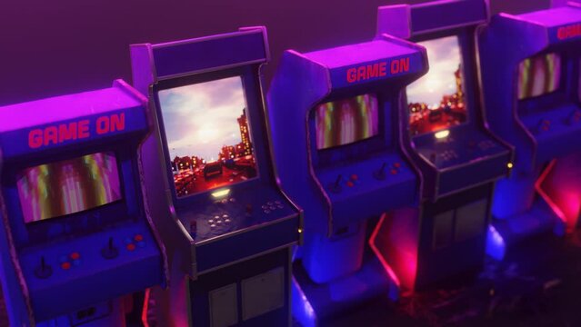 Flight through the game room, Retro Arcade Machines