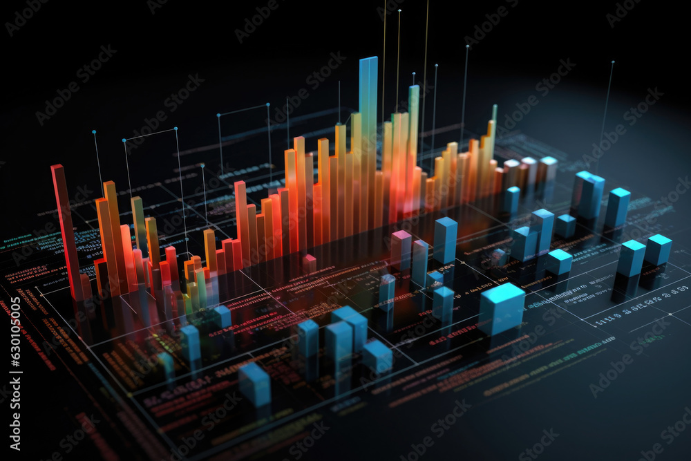 Poster online statistics in application. business analytics infographic. analysis report with diagrams, gra
