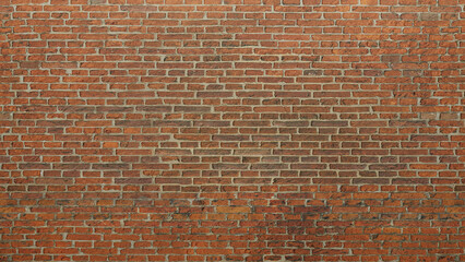 red bricks wall. light from above. realistic 3D rendering. illustration.