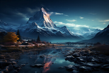 the majestic stands tall. ai generative