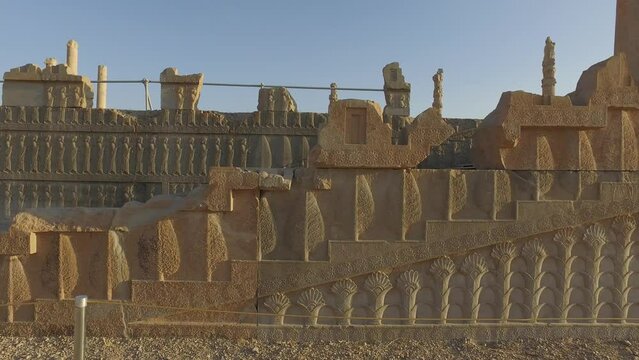 Relief in Apadana palace Persepolis Marvdasht Iran