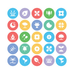 Nature and Seasons Flat Icons

