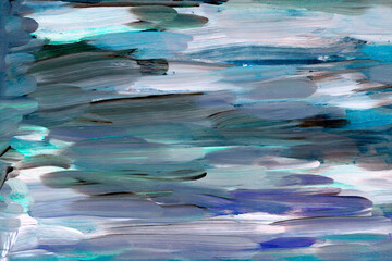 Blue green acrylic oil painting texture