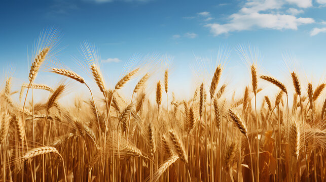 A wheat field border
