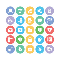 Bundle of Privacy Flat Icons 

