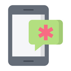 Medical Chat Flat Icon