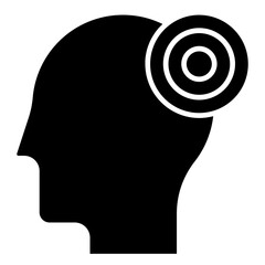 Mental Disorder Glyph Icon