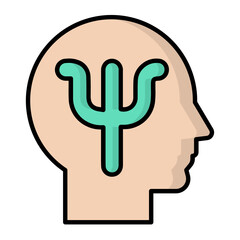 Brain Therapy Line Color Icon