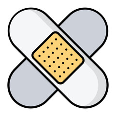 Bandage Line Color Icon