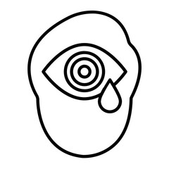 Self Observation Line Icon