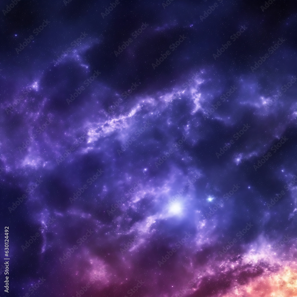 Sticker space sky background ai generative