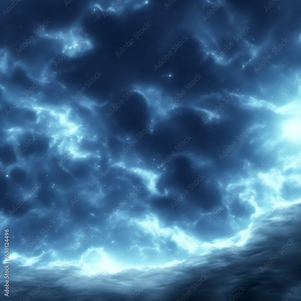 Canvas Prints space sky background ai generative