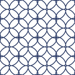 Naklejka premium Vector. Seamless mediterranean geometric pattern, ornamental swatches. Talavera template. Portuguese Azulejo. Turkish decoration. Moroccan mosaic. Spanish porcelain. Ceramic dishes, folk ornament.