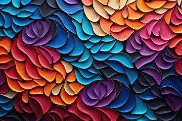 Colorful Psychedelic Origami: Embracing Aboriginal Patterns