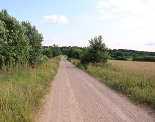 road in the countryside