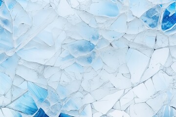 Cracked ice texture background, frozen and shattered abstract surface, icy blue and white backdrop, cold and captivating.