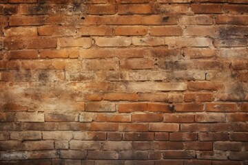 Faded brickwork texture background, worn-out masonry old wall vintage surface, aged rough weathered retro backdrop, subtle orange-brown tones.