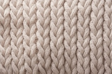 Knitted wool texture background, cozy and warm fabric patterned surface, soft and fuzzy beige and gray backdrop - obrazy, fototapety, plakaty