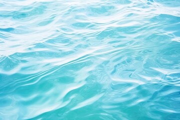 Obraz premium Rippling water texture background, gentle water waves and reflections, tranquil blue and green surface, soothing and calming
