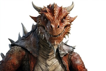dragon isolated on white background.