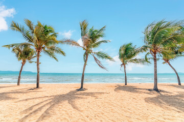 Fototapeta na wymiar Tropical Beach in Chonburi Province, Thailand