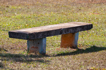 Fototapeta premium Rustic bench models for outdoor area and garden