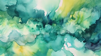 Colorful green abstract background Generative AI