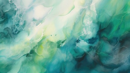 Colorful green abstract background Generative AI