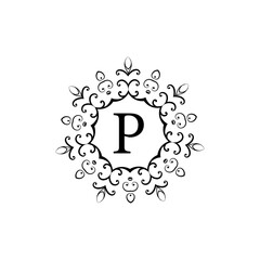 Premium Alphabet Logo P
