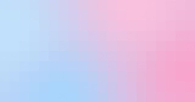 Blue and pink motion mosaic gradient background. Moving abstract blurred background. The colors vary with position, producing smooth color transitions