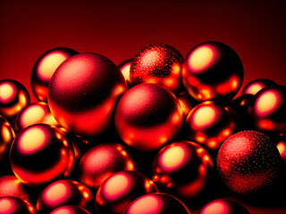 Weihnachtskugeln Glaskugeln rot