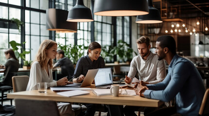 Office Life: Embracing Diversity and Productivity. Generated AI