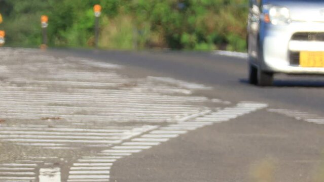 夏の道路　猛暑