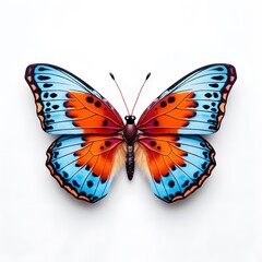 Fototapeta na wymiar Butterfly isolated on white background with clipping path