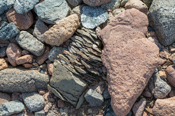 Fractured Weathered Eroded Stones and Rocks on Red Rock Ridge Antarctica  © Jill Clardy