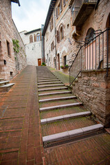 Pedestrian Street in Assisi - Italy